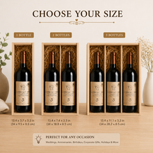 Personalizable Wooden 1 Bottle Wine Box