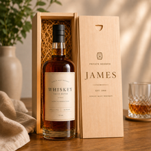 Personalizable Wooden 1 Bottle Wine Box