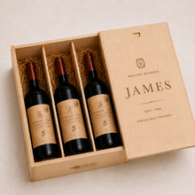 Personalizable Wooden 1 Bottle Wine Box