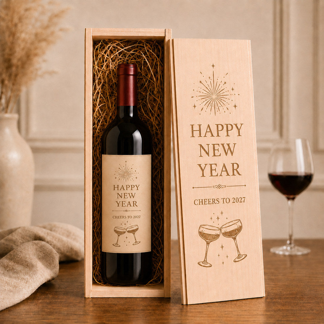 Cheers to 2027 engraving design