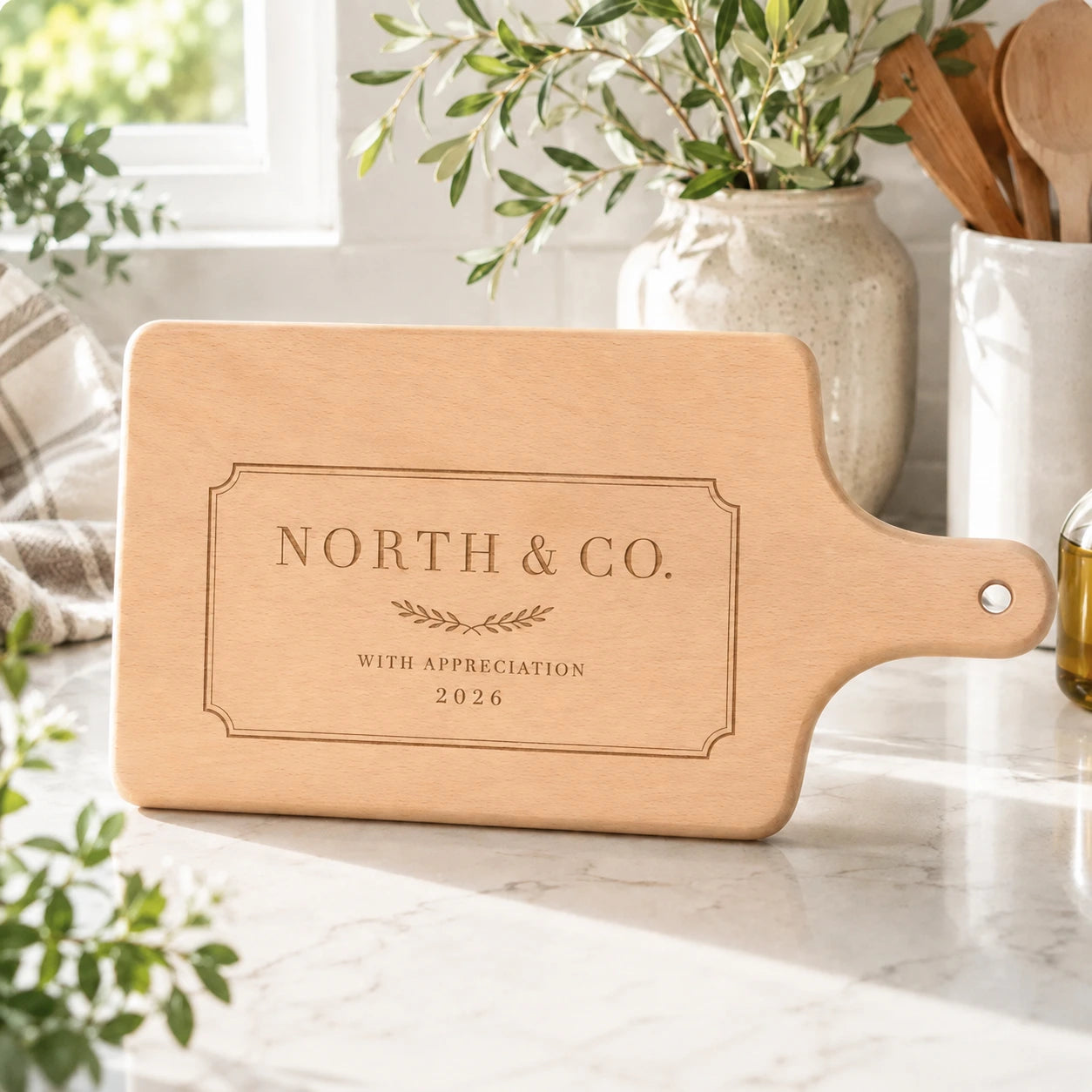 Personalised corporate cutting board