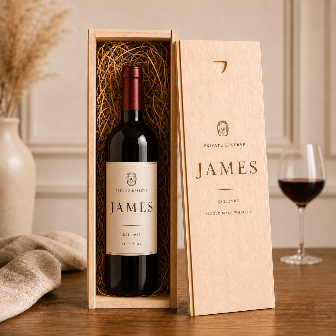 Private Reserve James engraving design