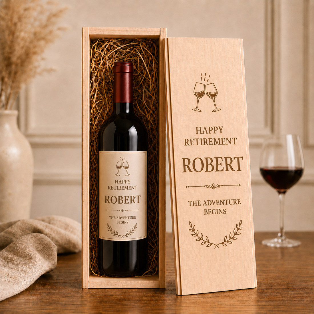Happy Retirement Robert engraving design